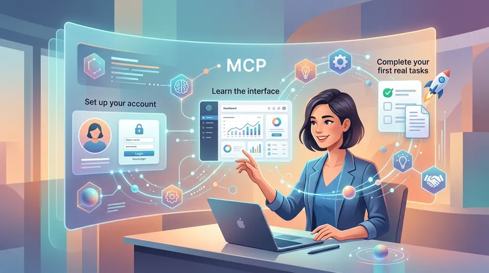Cover art for Getting Started with Model Context Protocol, generated by CourseEasy